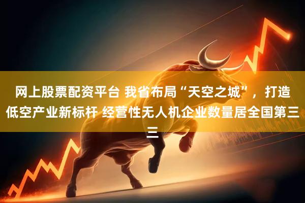 网上股票配资平台 我省布局“天空之城”，打造低空产业新标杆 经营性无人机企业数量居全国第三